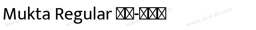 Mukta Regular 普通字体转换